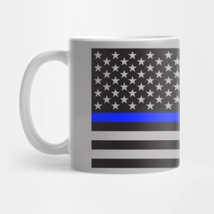 Thin Blue Line US Flag Mug